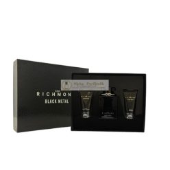   John Richmond Black Metal Set - Enthält natürliches Reinigungs-Duschgel 50 ml, Körperlotion 50 ml und Eau De Parfum für Männer 100 ml
