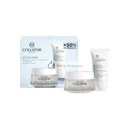 COLLISTAR Pure Actives Készlet Hyaluronsav + Ceramidok Aquagel 50ml + 25ml