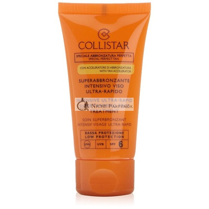 Self Tan von Collistar Intensive Ultra-Rapid Supertanning Gesichtsbehandlung SPF6, 50 ml