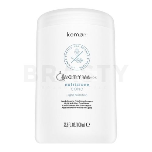 Kemon Actyva Nutrizione Light Conditioner tápláló kondicionáló vékony szálú hajra 1000 ml