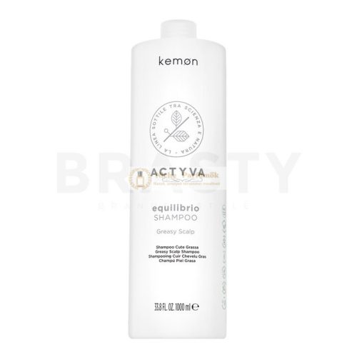 Kemon Actyva Equilibrio Shampoo Reinigungsshampoo für schnell fettendes Haar 1000 ml