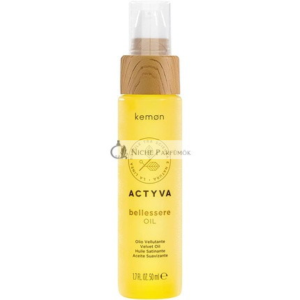 Kemon Actyva Bellessere Öl für Alle Haartypen mit Argan- und Leinsamenöl, Seideneffekt und Anti-Frizz, 50ml