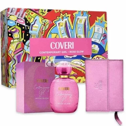 Coveri Contemporary Girl Rose Glow EDP mit Clutch