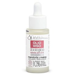   Omia Eco Bio Gesichtsöl Anti-Aging und Aufhellend mit Mandel und Malve für Normale, Trockene und Empfindliche Haut - 30ml