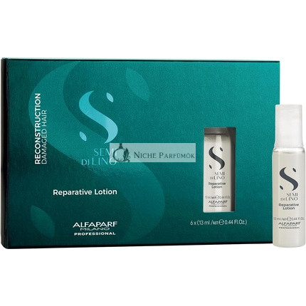 Alfaparf Milano Semi Di Lino Reconstruction Reparative Lotion Stärkungspflege für trockenes und geschädigtes Haar 6 x 13 ml