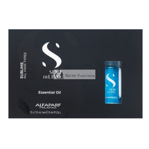 Alfaparf Milano Semi Di Lino Sublime Essential Oil hajsimító olaj puha és fényes hajért 12 x 13 ml