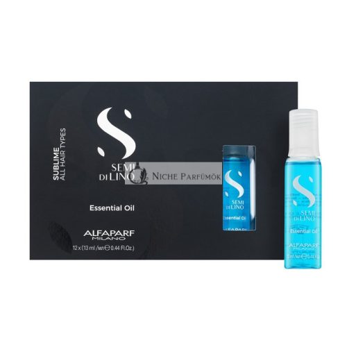 Alfaparf Milano Semi Di Lino Sublime Essential Oil hajsimító olaj puha és fényes hajért 12 x 13 ml