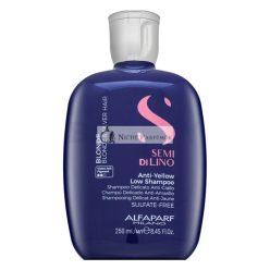   Alfaparf Milano Semi Di Lino Blonde Intense Anti-Yellow Low Shampoo neutralisierte Shampoo für blondes Haar 250 ml