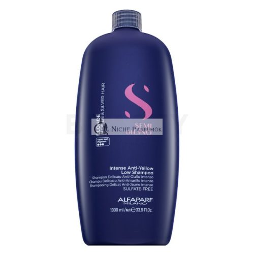 Alfaparf Milano Semi Di Lino Blonde Intense Anti-Yellow Low Shampoo neutralisierte Shampoo für blondes Haar 1000 ml