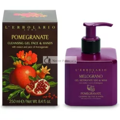  LErbolario Granatapfel Reinigungs-Gel für Gesicht und Hände, 250 ml