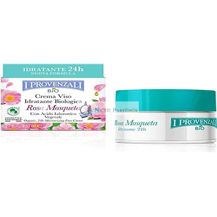 I Provenzali Organikus Hidratáló Arckrém Csipkebogyóval és Növényi Hialuronsavval, 50ml