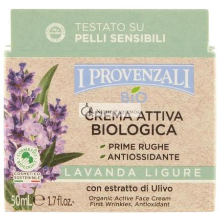 I Provenzali Organikus Levendula Arckrém, 50ml