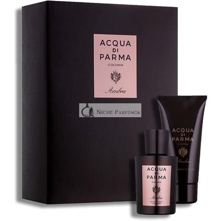 Acqua di Parma Colonia Ambra Geschenkset, 100ml Eau De Cologne + 75ml Duschgel