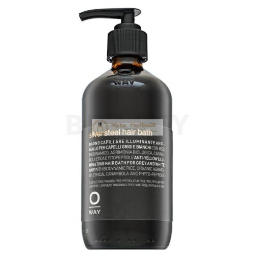 OWAY Silver Steel Hair Bath neutralisierte Shampoo gegen Vergilbung des Farbtones 240 ml