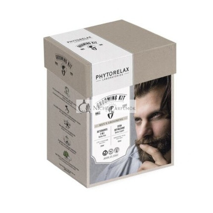 PHYTORELAX Pflege-Set 2 in 1 Bart- und Gesichtsreiniger und Bart-Haar-Wachs, 200 ml