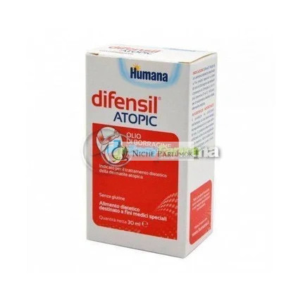Humana Difensil Atópiás Diétás Étel Atópiás Dermatitis Kezelésére, 30 ml