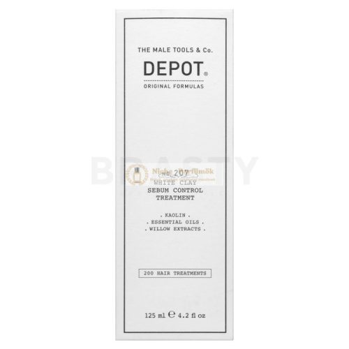 Depot No. 207 White Clay Sebum Control Treatment erősítő maszk bőrirritáció ellen 125 ml