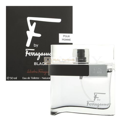 Salvatore Ferragamo F by Ferragamo Pour Homme Black Eau de Toilette férfiaknak 50 ml