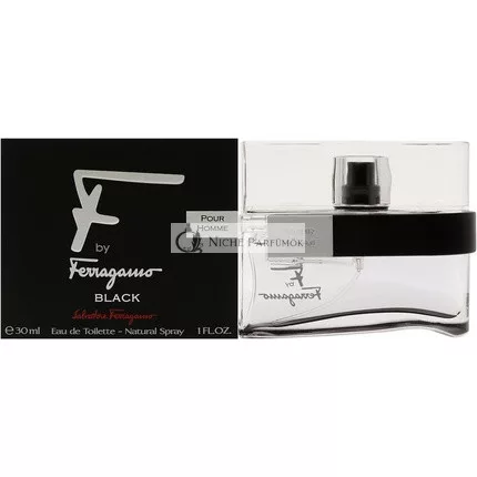 Salvatore Ferragamo F by Ferragamo Black Eau de Toilette, 30ml