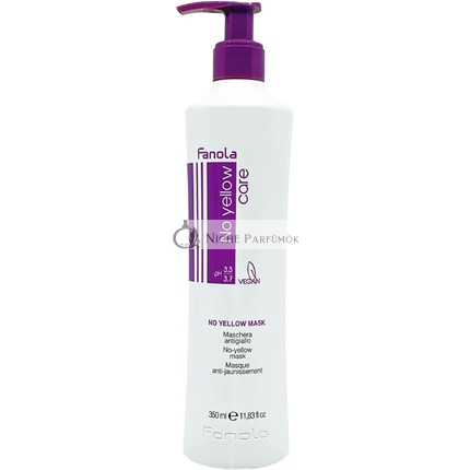 Fanola No Yellow Maske Anti-Gelb Maske für Gesundes und Vitales Blond Haar, 350ml