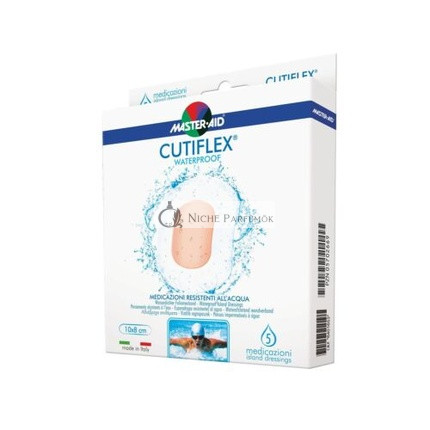 Master-Aid Cutiflex Wasserfeste und Wasserabweisende Pflaster 10 x 8 cm - Packung mit 5