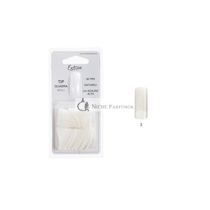 Natürlicher Nagel-Tipp + Schritt Nr. 2 50 Stück