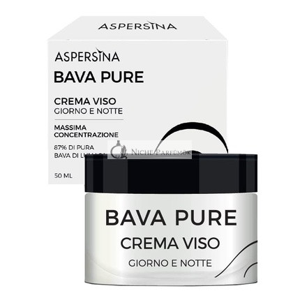 Új 2021 Aspersina Bava Tiszta Arckrém Napra és Éjszakára, Maximum Koncentráció 87% Tiszta Csiga Nyálka, 50ml