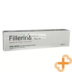   Fillerina 12HA Nachtcreme Gesicht Grad 3 50ml, Wiederherstellender Faltenfüller