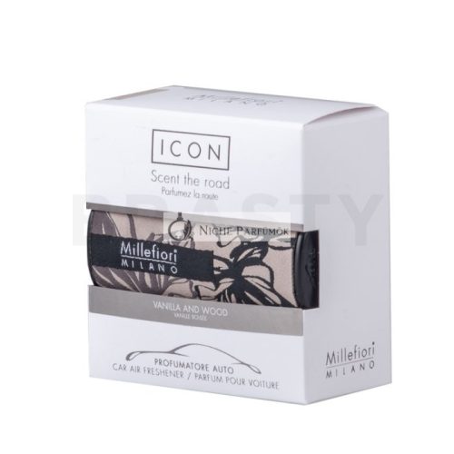 Millefiori Milano Icon Car Air Freshener Vanilla & Wood Textil Floral