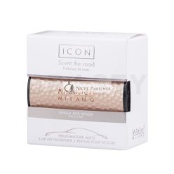  Millefiori Milano Icon Car Air Freshener Vanilla & Wood Metal