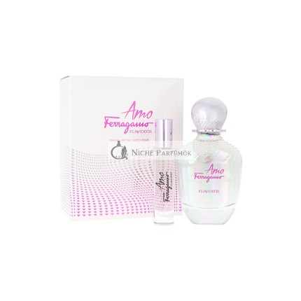 Salvatore Ferragamo Amo Flowerful Eau De Toilette Set 100ml und 10ml