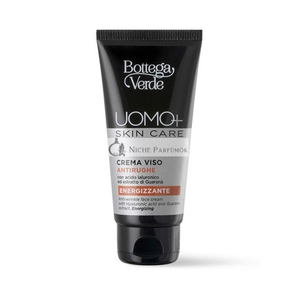 Bottega Verde UOMO+ Arckrém Ránctalanító Energizáló Hialuronsavval és Guarana Kivonattal, 50ml