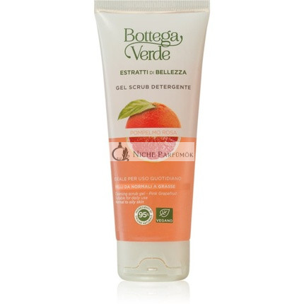 Bottega Verde Rózsaszín Grapefruit Hámlasztó Gél Tisztító - normál és zsíros bőrre, 100 ml
