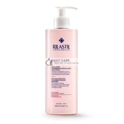   Rilastil Daily Care Tisztító Tej Olaj az Arcra és Szemre, Tápláló Sminklemosó Érzékeny és Száraz Bőrre, Nyugtató Shea Vajjal és Hialuronsavval, 400ml