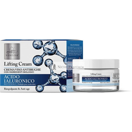 Lady Venezia Hyaluronsav Anti-Aging Arckrém Organikus Összetevőkkel, 50ml