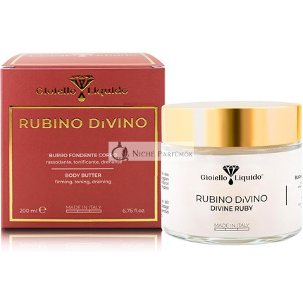 Anti-Aging Dunkle Körperbutter mit Rubinpulver, Jojobaöl, Weizenkeimöl, Hyaluronsäure, Kollagen, Arganöl, Sheabutter, 200ml