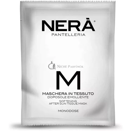 NERA' PANTELLERIA Weichmachende After-Sun Tuchmaske, Beruhigende Gesichtsbehandlung