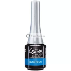   ESTROSA Gél Körömlakk Fél-Átlátszó Kék 7821 Blue Fluo, 7ml