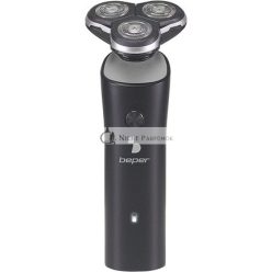  BEPER P304BAR003 Férfi Elektromos Borotva 3 Rugalmas Fejjel, USB Újratölthető, Könnyen Tisztítható