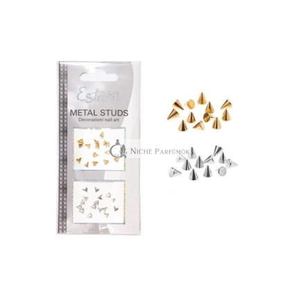 Nagel Dekoration Metall Nieten-Kegel 12+12 Stück