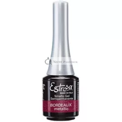 Estrosa Körömlakk Gél Bordeaux Fém 7495, 7 ml