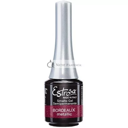 Estrosa Körömlakk Gél Bordeaux Fém 7495, 7 ml