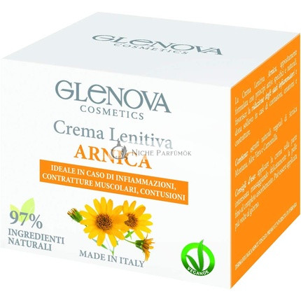 GLENOVA Cosmetics Nyugtató Arnica Krém Ideális Gyulladásra, Izomfeszültségre és Zúzódásokra