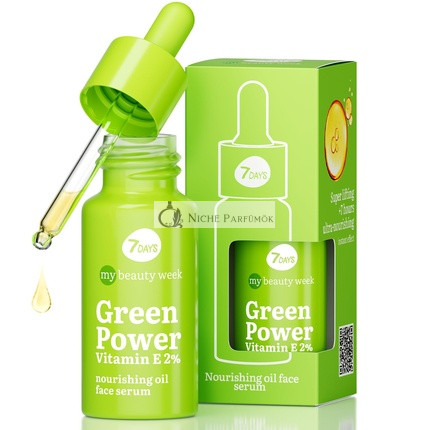 7Days Vitamin E Arcszérum Avokádó Olajjal és Peptidekkel, Érett és Száraz Bőrre, 30ml