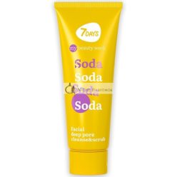   7DAYS Arctisztító Radír Szódával, Cinkkel és C-vitamin, Bőrtápláló Hámlasztó Radír Gyümölcs Kivonatokkal, 80ml