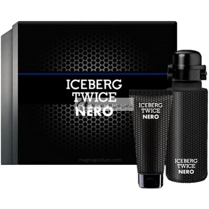 Iceberg Twice Nero Homme Geschenkset: Eau de Toilette Spray 125ml & Duschgel 100ml, 225ml