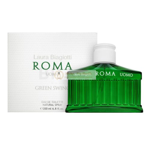 Laura Biagiotti Roma Uomo Green Swing Eau de Toilette für Herren 200 ml