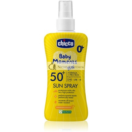 Chicco Milch Spray SPF 50 150ml - Babyschutz mit hervorragendem Schutz für empfindliche Haut