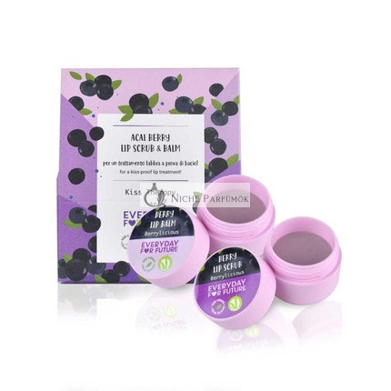 Acai Berry Lippenpeeling und Lippenbalsam Set,