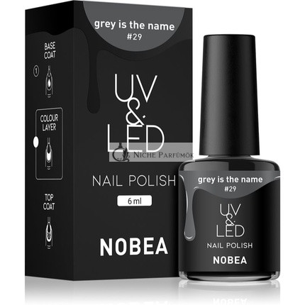 NOBEA UV & LED Nagellack Grau #29, 6 ml